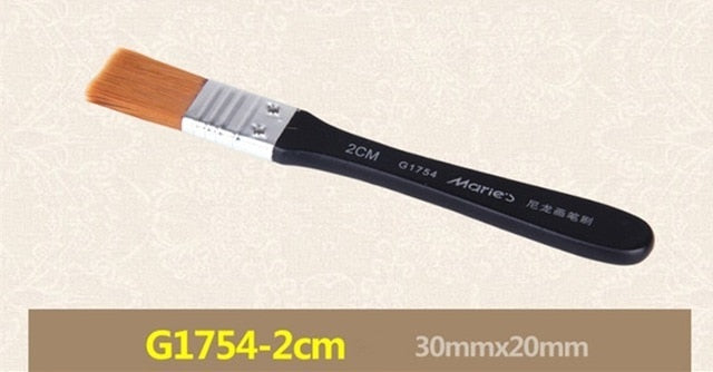 1 PC Watercolor Oil Paint brush Nylon Hair Wood Handle Painting Drawing Arcylic Brushes Art School Stationary Supplies 03180