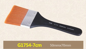 1 PC Watercolor Oil Paint brush Nylon Hair Wood Handle Painting Drawing Arcylic Brushes Art School Stationary Supplies 03180