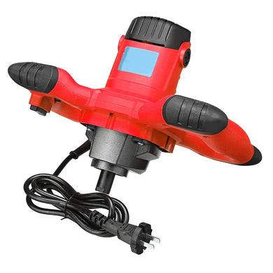 2000W 800RPM 220V 6 Speed Paddle Industrial Electric Mixer Stirrer Red Handheld Machine For Paint Concrete Cement Mortar Glue