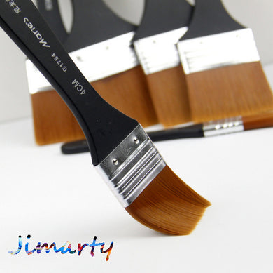 6styles Maries Watercolor oil Art  Paint Brush Nylon Hair painting  art brush Easy To Clean wooden cleaning brush AHB020