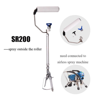 Airless paint pressure roller for coating roller sprayer decoration tools spraying pressure gun with extension