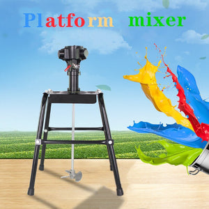 Mixer 5 gallons of paint, latex, putty,  four-column fixed pneumatic mixer