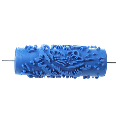 Empaistic 15cm Decoration Wall Paint Rollers Increased pattern Flowers For decoration machine - Blue