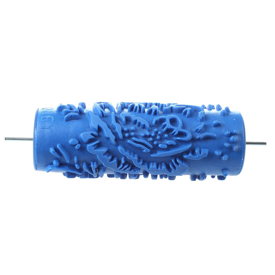 Empaistic 15cm Decoration Wall Paint Rollers Increased pattern Flowers For decoration machine - Blue