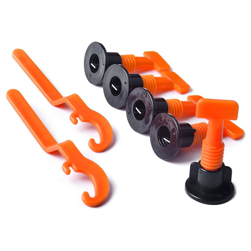 Premium Tile Leveling System Kit With 50Pcs Tile Leveler Spacers, 2X Special Wrenches, Reusable Tile Installation Tool Kit For