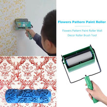 Load image into Gallery viewer, 5 inch Flowers Pattern Paint Roller Wall Decoration Roller Art Brush Tool for Home Wall Printed Brush Single/Double Colors type
