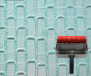 Wall printing roller 7 inch rubber roller for wall decoration no . 086