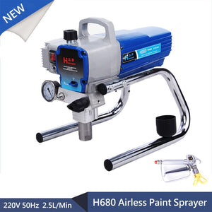 H680 High Pressure Airless Paint Sprayer  2.5L/Min 1500W Professional Spray Gun Airless Paint Sprayer Wall spray Paint sprayer