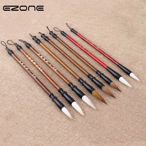 EZONE Wolf Hair Calligraphy Brush Chinese Writing Brush Paint Brush Artist Drawing Watercolor Painting Brushes School Supplies