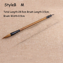 Load image into Gallery viewer, EZONE Wolf Hair Calligraphy Brush Chinese Writing Brush Paint Brush Artist Drawing Watercolor Painting Brushes School Supplies