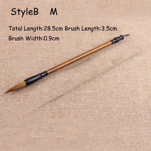 EZONE Wolf Hair Calligraphy Brush Chinese Writing Brush Paint Brush Artist Drawing Watercolor Painting Brushes School Supplies